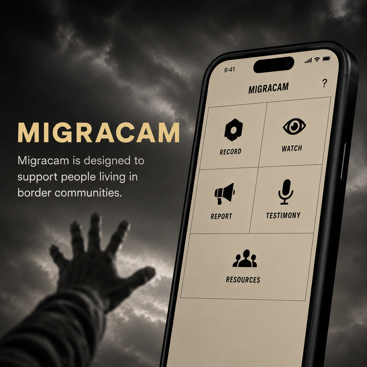 Migracam app screenshot